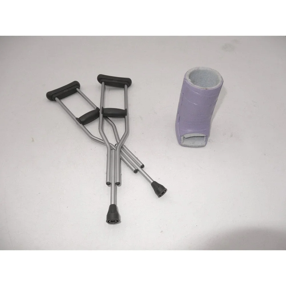 American Girl Doll‎ Crutches and Leg Cast Set Purple Accessory